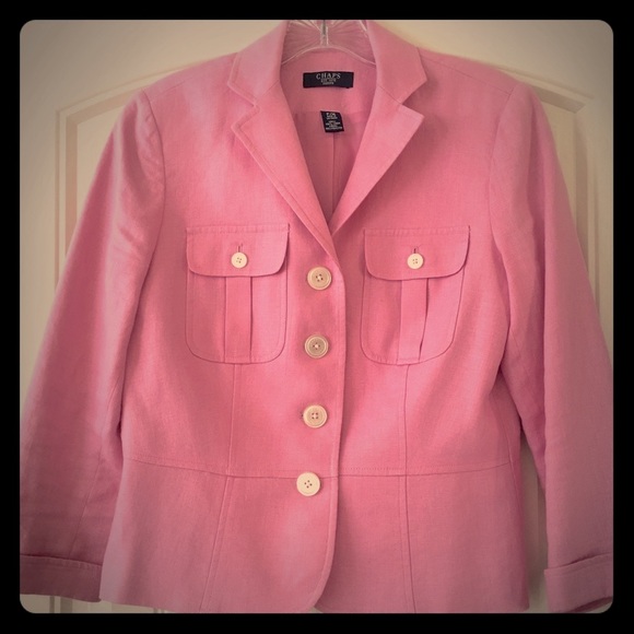Chaps Linen Blazer - Picture 1 of 5
